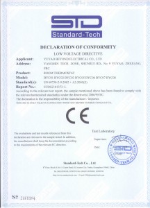 CE certificate BYC07